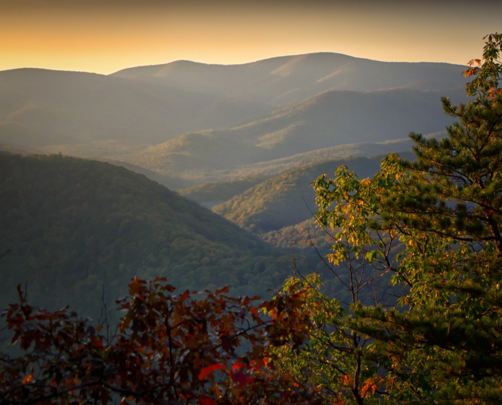 Overlooking the Grindstone courses. 