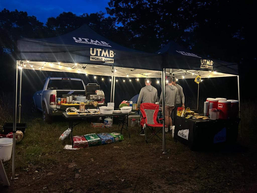 Little Bald Aid Station at Grindstone. 